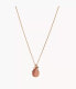 Фото #1 товара Fossil Damen Halskette Kette Salted Caramel Anhänger Perlmutt braun JF03814791