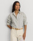 Фото #1 товара Women's Cotton Striped Shirt, Regular & Petite