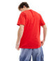 Basic Pleasure Mode jamiroquai oversized t-shirt in red