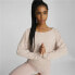 Women’s Sweatshirt without Hood Puma Studio Yogini Lite Salmon