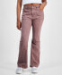 ფოტო #1 პროდუქტის Juniors' Flare-Leg Utility Pocket Jeans