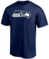 Men's DK Metcalf College Navy Seattle Seahawks Player Icon Name and Number T-shirt