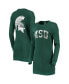 Фото #1 товара Women's Green Michigan State Spartans 2-Hit Sweatshirt Dress