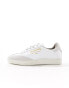 AllSaints Thelma leather trainers in white