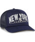 Men's Navy New York Yankees Backhaul Foam Trucker Snapback Hat