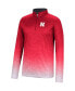 Фото #3 товара Men's Scarlet Nebraska Huskers Walter Quarter-Zip Windshirt