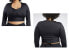 Фото #2 товара Reebok Classics Cardi LS Top Women's long sleeve crop top Size 4X Black New