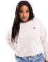 Levi's Plus sweatshirt with small batwing logo in pink Розовый, 1X - XL - фото #1