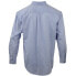 SHOEBACCA Ezcare Pinpoint Long Sleeve Button Up Shirt Mens Blue Casual Tops 502-