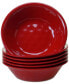 Фото #1 товара 6-Pc. Red Melamine All-Purpose Bowl Set