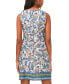 ფოტო #4 პროდუქტის Women's Sleeveless Mixed-Print Keyhole-Neck Shift Dress