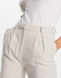 Weekday Lilah linen mix trousers in stone