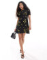 Nobody's Child Petite Bonnie mini dress in floral print