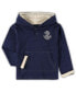 Фото #3 товара Toddler Boys Navy and Heathered Gray Navy Midshipmen Poppies Pullover Hoodie and Sweatpants Set