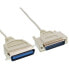 Фото #1 товара InLine printer cable Bi-Directional 25 Pin D-Sub to 36 Pin Centronics 2m