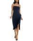 ფოტო #1 პროდუქტის Juniors' Ruffled Side-Slit Midi Dress