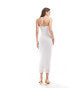 ASOS DESIGN strappy crochet maxi dress in white weiß, M - EU 40-42 - фото #4