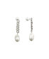 ფოტო #1 პროდუქტის Baroque Pearl Chain Drop Earrings