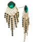 Mixed-Metal Crystal Drop Earrings, Created for Macy's