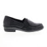 Фото #2 товара David Tate Stretchy Womens Black Leather Slip On Loafer Flats Shoes