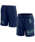 Фото #2 товара Men's Navy Seattle Mariners Clincher Mesh Shorts