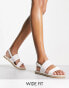 Фото #2 товара RAID Wide Fit Margot espadrille sandals in white