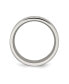 Фото #3 товара Stainless Steel Brushed with CZ 10mm Flat Band Ring