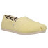 Фото #2 товара TOMS Alpargata Solid Slip On Womens Yellow Flats Casual 10017745T