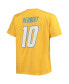 Men's Justin Herbert Gold Los Angeles Chargers Big and Tall Player Name and Number T-shirt