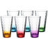 Фото #1 товара Стаканы домашние LEONARDO Оптическое стекло 300 мл с цветным дном - 6 шт