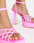 Фото #2 товара Jeffrey Campbell – Modest – Sandaletten in Pink mit Plateausohle