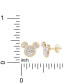 ფოტო #5 პროდუქტის Crystal Mickey Mouse Stud Earrings in 18k Gold-Plated Sterling Silver