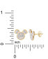 Crystal Mickey Mouse Stud Earrings in 18k Gold-Plated Sterling Silver