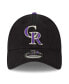 Фото #2 товара Men's Black Colorado Rockies Replica Core Classic 9TWENTY Adjustable Hat