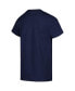 ფოტო #3 პროდუქტის Big Boys and Girls Navy Dallas Mavericks Hardwood Classics Retro Logo T-Shirt