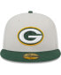 ფოტო #2 პროდუქტის Men's Khaki, Green Green Bay Packers Super Bowl Champions Patch 59FIFTY Fitted Hat