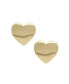 Flat Heart Statement Studs