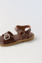 Фото #3 товара Детские босоножки ZARA "Кожаные сандалии"
