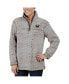 Women's Gray Buffalo Sabres Sherpa Quarter-Zip Pullover Jacket