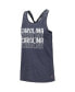 ფოტო #3 პროდუქტის Women's Navy North Carolina Tar Heels Stacked Name Racerback Tank Top