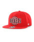 Фото #3 товара Men's Red Houston Rockets High Post Captain Snapback Hat