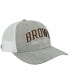 Men's Heather Gray, White Brown Bears Arch Trucker Snapback Hat