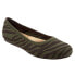 Фото #2 товара Softwalk Sonora S2013-327 Womens Green Wide Leather Ballet Flats Shoes 6.5