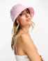 Фото #1 товара Madein. matte satin bucket hat in baby pink