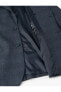 Blazer Ceket Ekoseli Slim Fit Düğmeli Çift Cep Detaylı Mono Yaka
