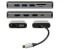 Фото #3 товара Кабель AllNet USB Type-C - HDMI - VGA - RJ-45 - USB 3.2 Gen 1 - 3840 x 2160 пикселей - MicroSD - SD серый 100W