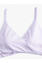 Фото #16 товара Üçgen Bikini Üstü Anvelop Kaplı Ince Askılı