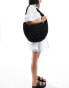 Фото #4 товара ASOS DESIGN ruched large sling tote bag in black