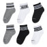 CONVERSE KIDS Basic Wordmark Quarter socks 6 pairs