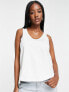 Фото #4 товара ASOS DESIGN Hourglass ultimate vest with scoop neck in cotton in white - WHITE